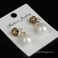 Bridal Amore Simulated Pearl Drop Fashion Earring